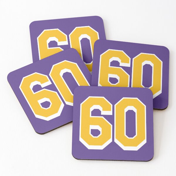 Item preview, 60 Yellow Number sixty Purple Basketball Jersey designed and sold by elhefe.