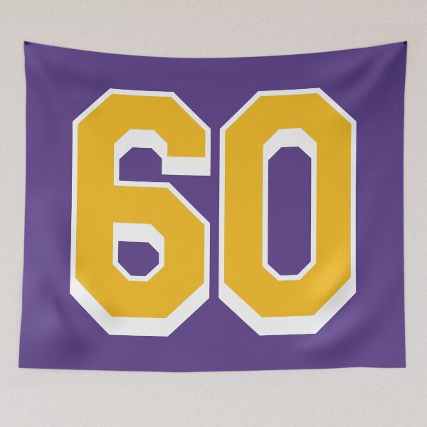 Item preview, 60 Yellow Number sixty Purple Basketball Jersey designed and sold by elhefe.