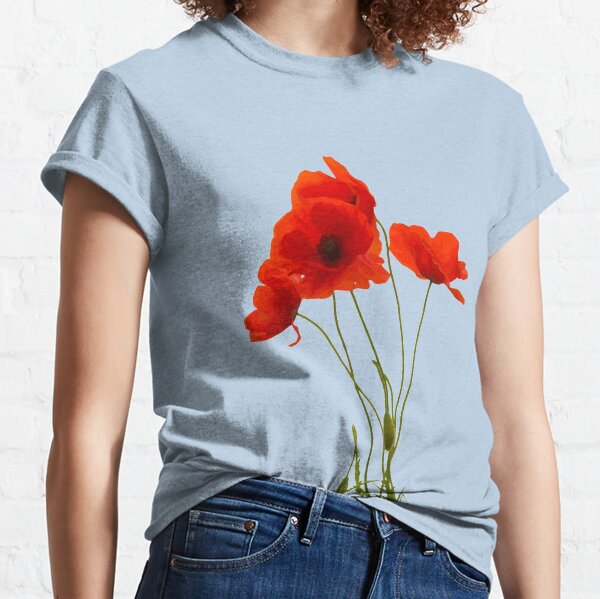 Women's Poppy Graphic Burnout Print T-Shirt