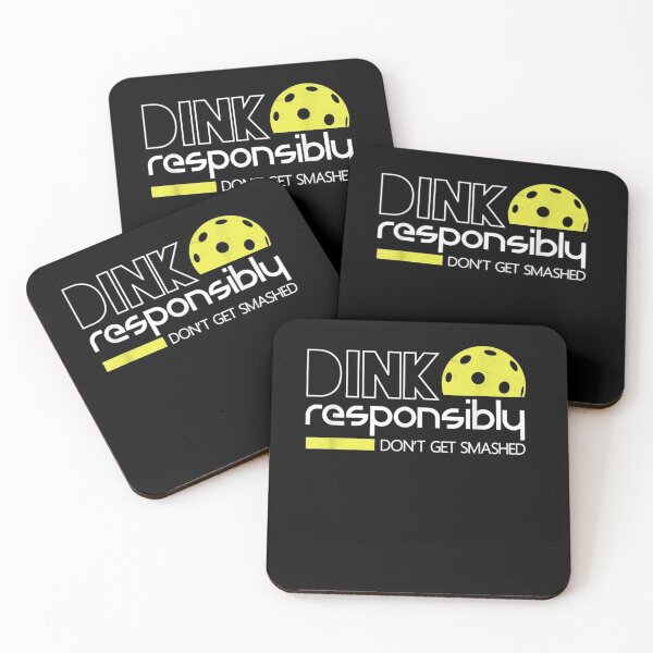 Item preview, Dink Responsibly Funny Pickleball T shirt designed and sold by messus.