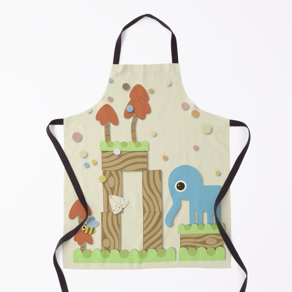 Item preview, Baby Elephant with Wood Blocks designed and sold by MarshlandOracle.