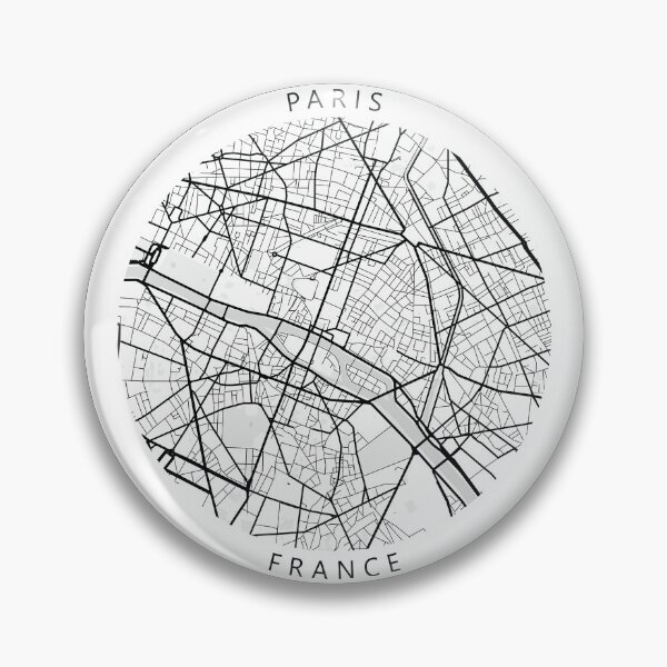 Item preview, Paris, France Map (Theme 1) designed and sold by Mapnify.