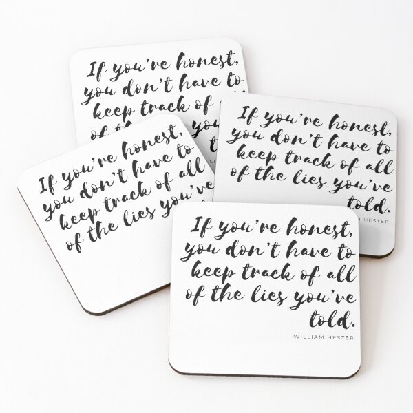 Item preview, If you’re honest minimalist quotation of my grandfather  designed and sold by Silver Sky by Janet.