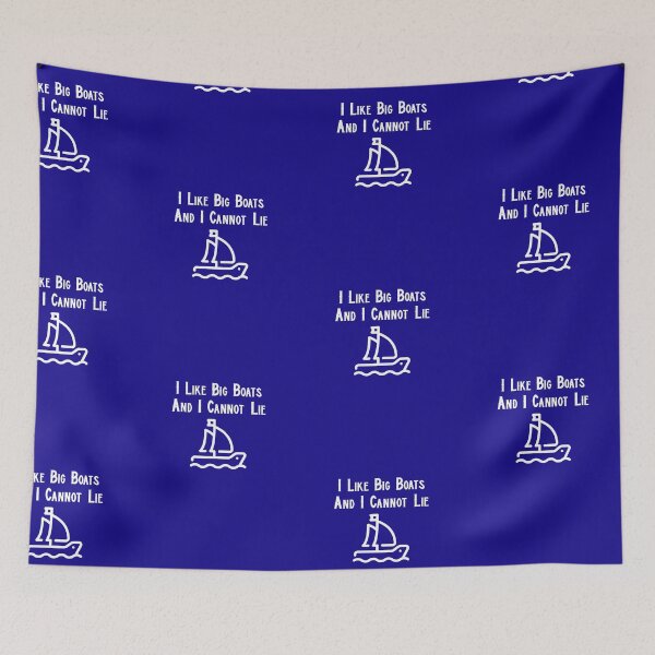Item preview, I Like Big Boats and I Cannot Lie Sailboat designed and sold by Coolshirts262.