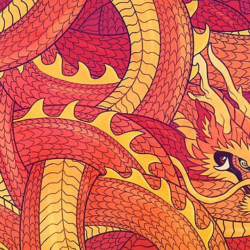 Artwork thumbnail, Coiled Dragon by lolliegag