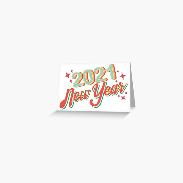 Item preview, Retro Happy New Year 2020 2021 V.1 designed and sold by taby2you.