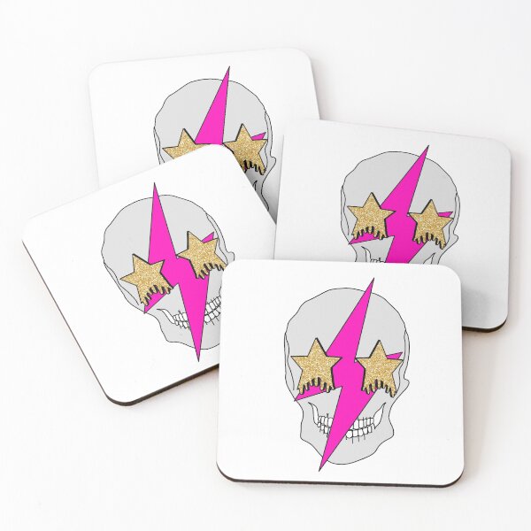 Item preview, Pink lightning skull design designed and sold by AHTdesigns.