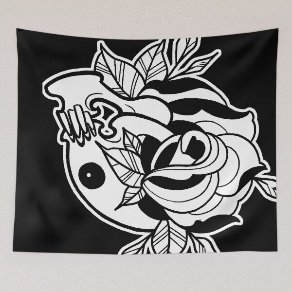 Item preview, Tattoo Style Skull With Roses designed and sold by Greg Donchatz.