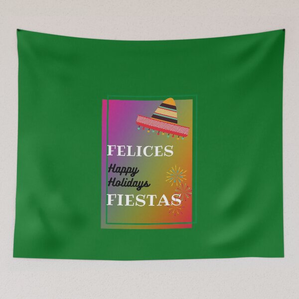 Aperçu de l'œuvre Felices fiestas joyeuses fêtes créée et vendue par MegDeRoyale.