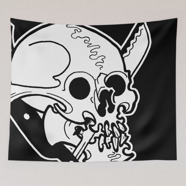 Item preview, Tattoo Skull With Straight Razor designed and sold by Greg Donchatz.