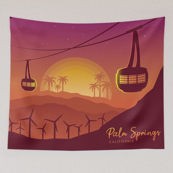 Item preview, Palm Springs Valley - Sunset Vertical Version designed and sold by drxgonfly.