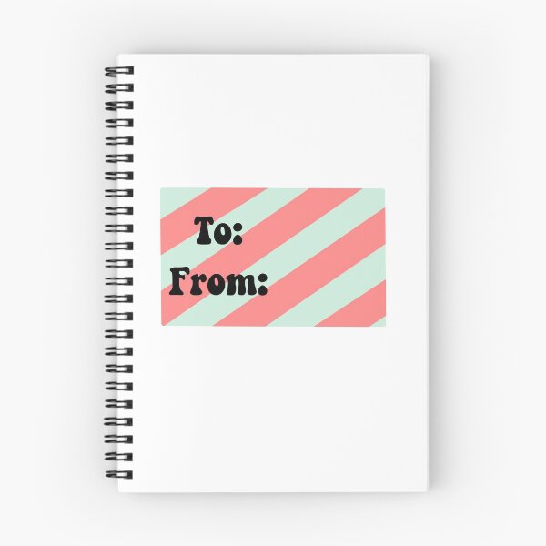 Item preview,  to and from sticker christmas  striped designed and sold by ViviTV.