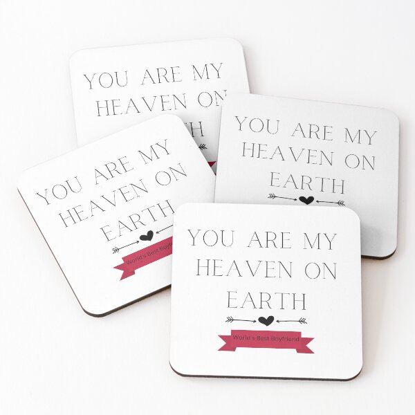 Item preview, YOU ARE MY HEAVEN ON EARTH | WORLD'S BEST BOYFRIEND designed and sold by Ashalcheema.