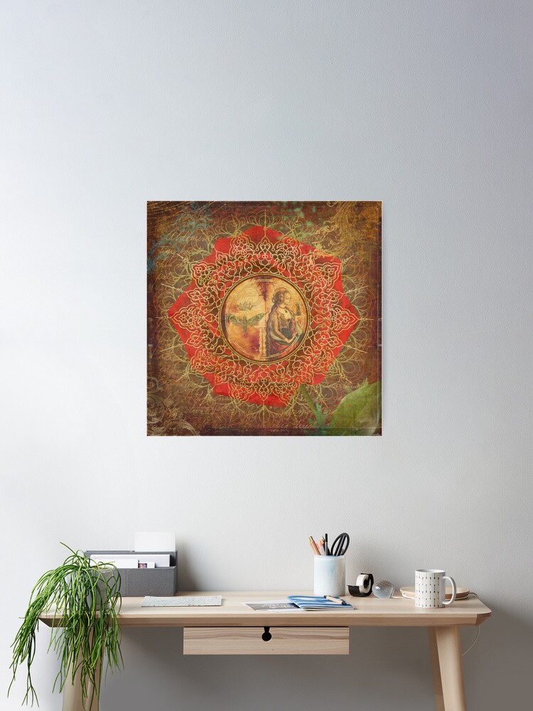 Thumbnail 1 of 3, Poster, The Magdalene Rose designed and sold by PurplePeacock.