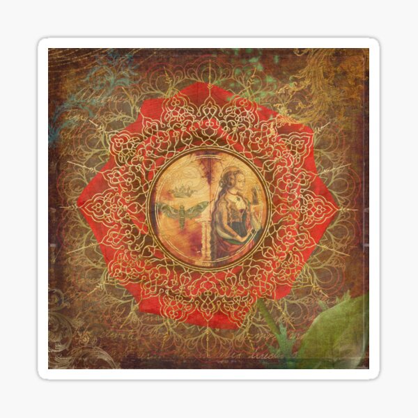The Magdalene Rose Sticker