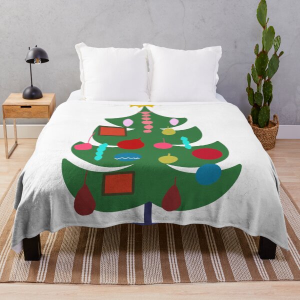 Item preview, Simple Hand-drawn Christmas Tree with Ornaments designed and sold by jdotrdot712.