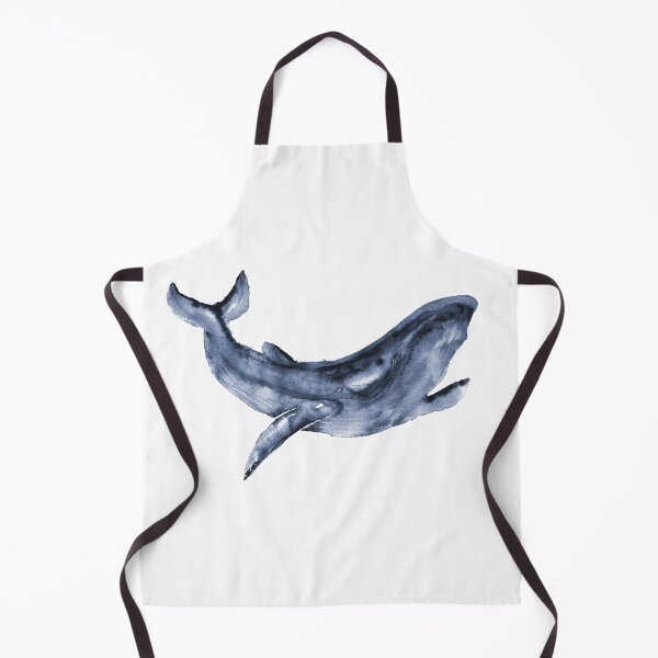 Item preview, Blue Watercolor Whale. Sea life painting. designed and sold by PandaAvenue.