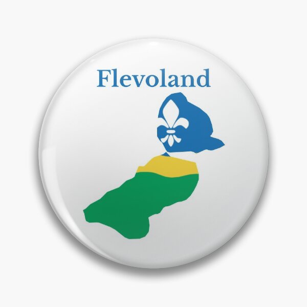 Item preview, Flevoland Province Map flag , Netherlands. designed and sold by marosharaf.
