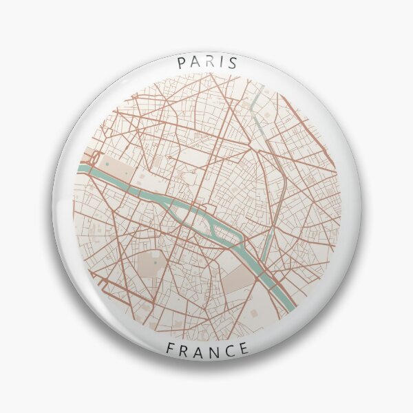 Item preview, Paris, France Map (Theme 2) designed and sold by Mapnify.