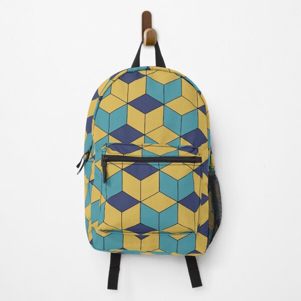 Item preview, Blue and Yellow Kikko Traditional Japanese Pattern designed and sold by Heedee Design.
