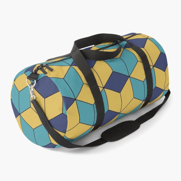 Item preview, Blue and Yellow Kikko Traditional Japanese Pattern designed and sold by Heedee Design.