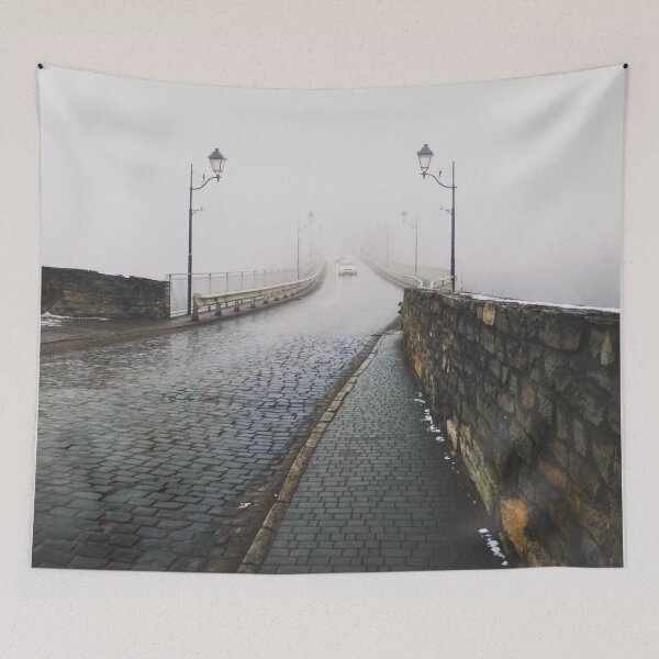 Item preview, Misty bridge leading to nowhere designed and sold by helenkaiy.