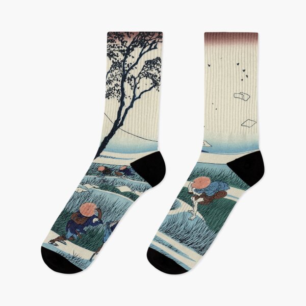 Item preview, Japanese color woodcut - stormy landscape with Fujijama designed and sold by Kallandra.