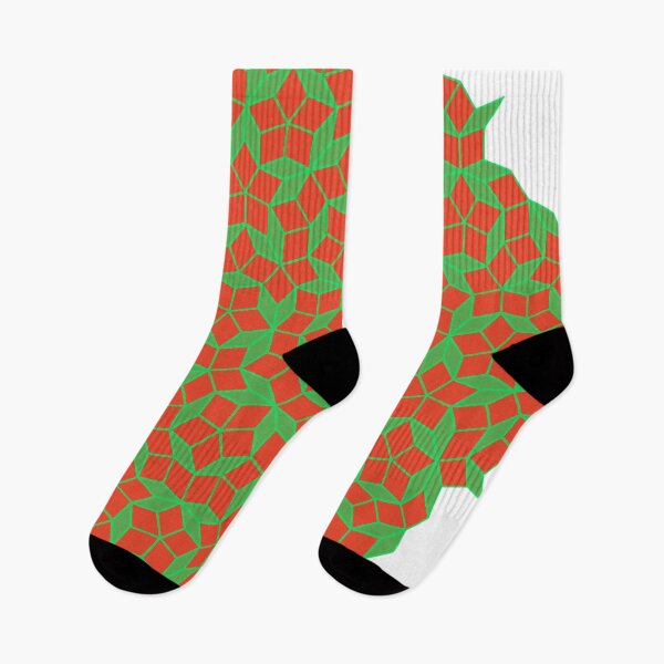 Item preview, Aperiodic tiling - Red and Green - Christmas colors designed and sold by rahilvalani.