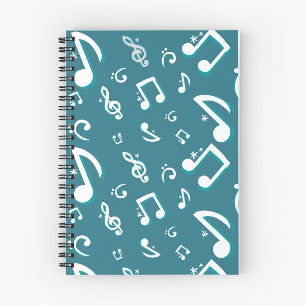 Item preview, Music Notes Pattern Drawing turquoise designed and sold by CreativTEES !.