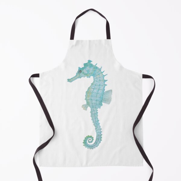 Item preview, Blue Watercolor Seahorse Painting. Undersea creature. designed and sold by PandaAvenue.