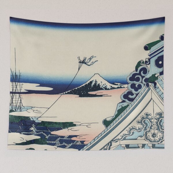 Item preview, Japanese color woodcut with mountain landscape - ukyo-e designed and sold by Kallandra.