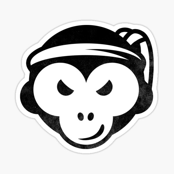 "Karate Monkey" Sticker for Sale by davysprocket Redbubble