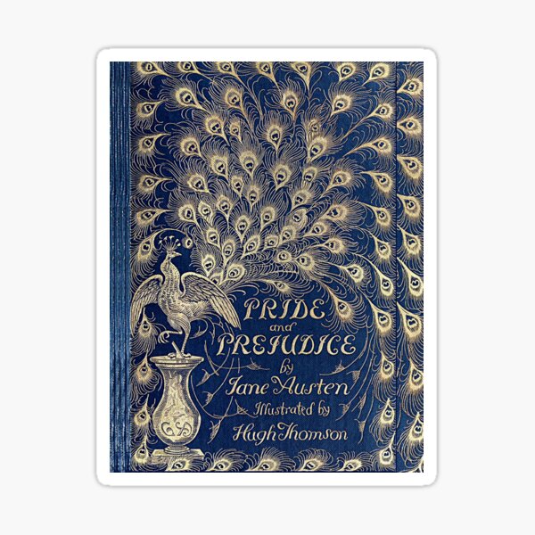 Item preview, Pride And Prejudice Peacock Edition Book Cover designed and sold by JoolyA.