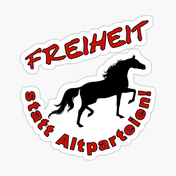 FREEDOM INSTEAD OF OLD PARTIES! Politics in Germany! Sticker