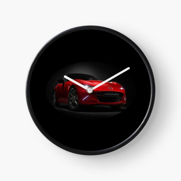 Soul Red Metallic 2018 Mazda ND Miata MX-5 Lights On Clock