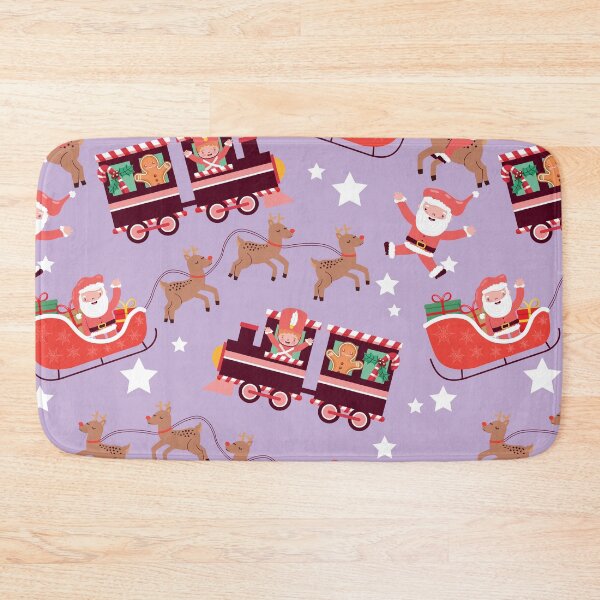 Item preview, Christmas Pattern Design #013 - Santa on Rein Deer Sled & Train designed and sold by isko1977.