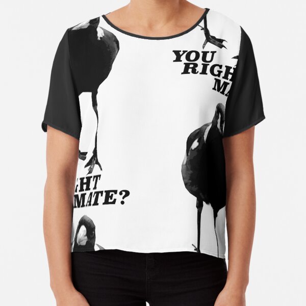 Magpie Season Chiffon Top