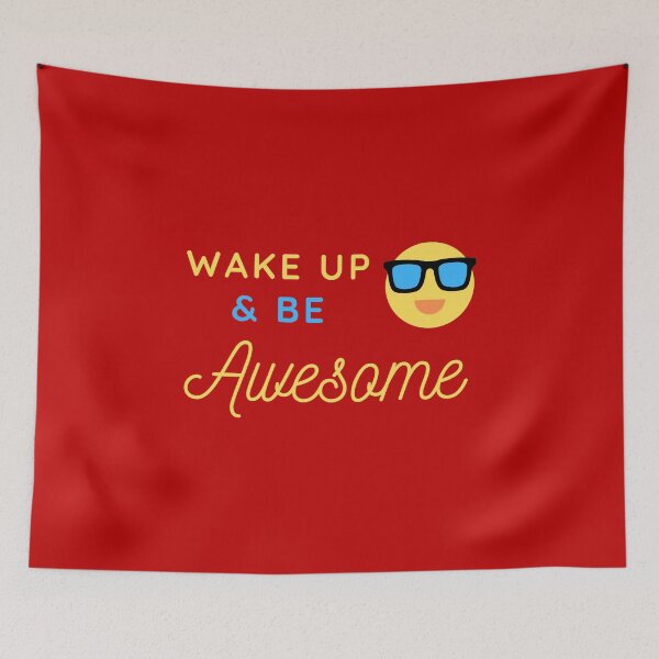 Item preview, Wake Up and Be Awesome designed and sold by Dreaming-Cocoon.