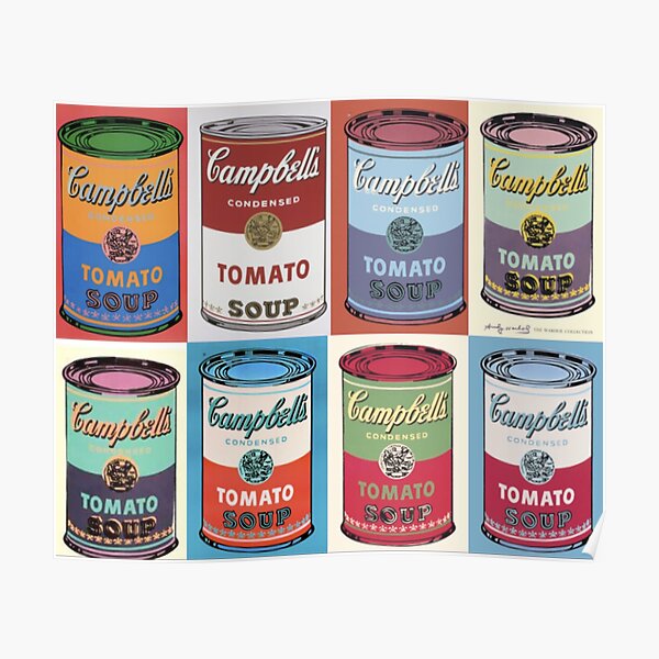 Warhol cans Poster