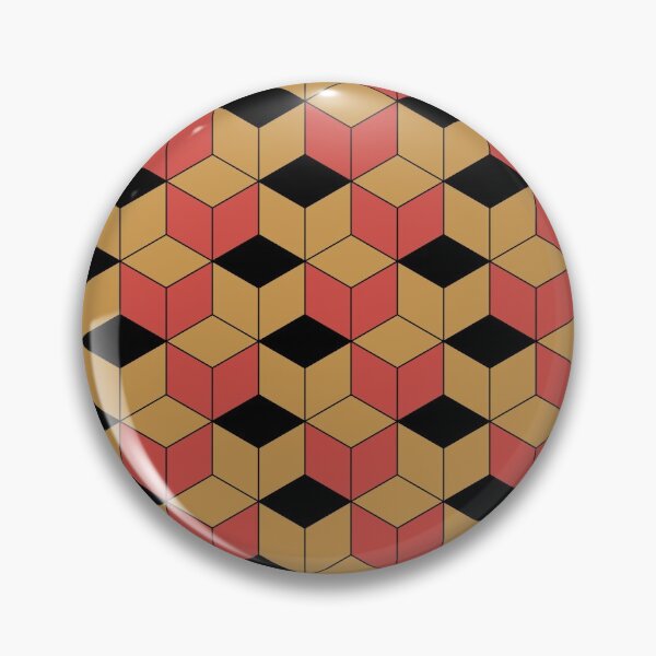 Item preview, Red, Black and Yellow Kikko Traditional Japanese Pattern designed and sold by Heedee Design.