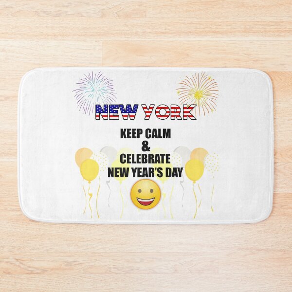 Item preview, New York Keep Calm & Celebrate New Year Day | New York Edition designed and sold by BestBash.
