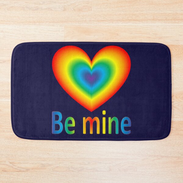 Item preview, Be mine, shining rainbow heart designed and sold by helenkaiy.