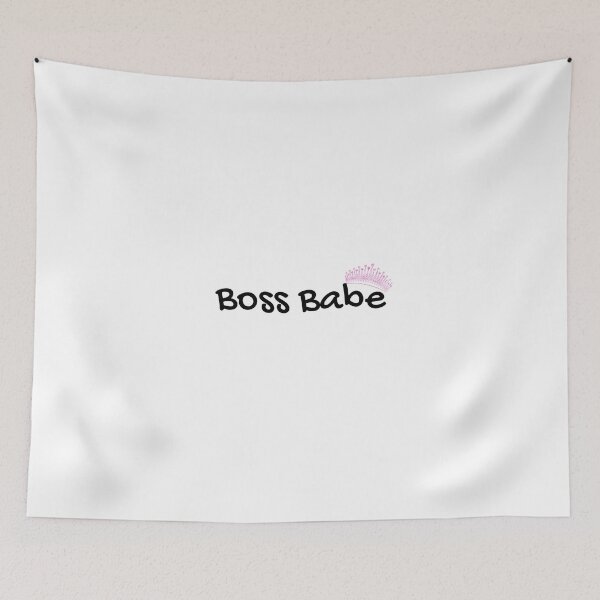Item preview, Boss babe simple text, pink tiara designed and sold by JustAMillenial -.