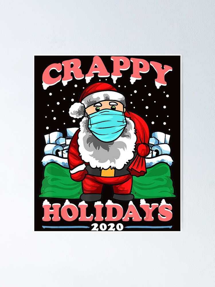 "Funny Christmas 2020 Santa Wearing A Mask" Poster for Sale by