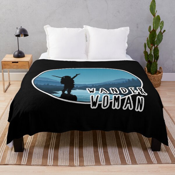 Item preview, Wander Woman | Blue landscape designed and sold by shirt-planet.