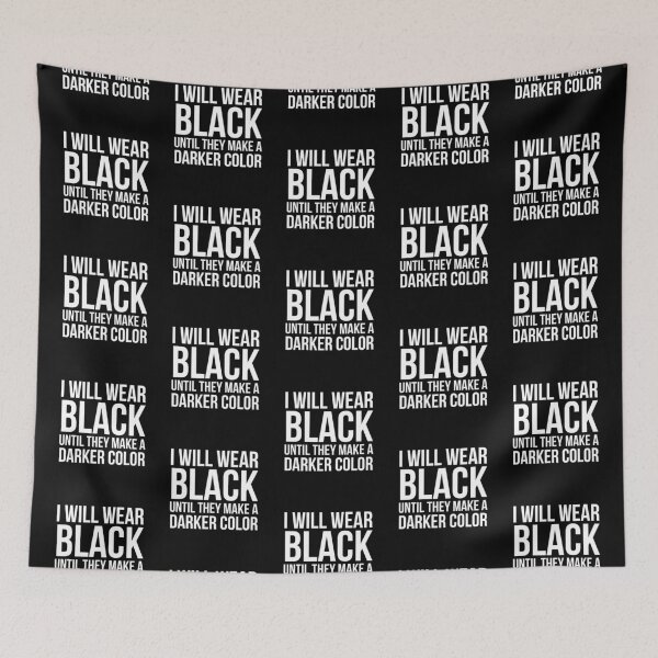 Item preview, I Will Wear Black designed and sold by evokearo.