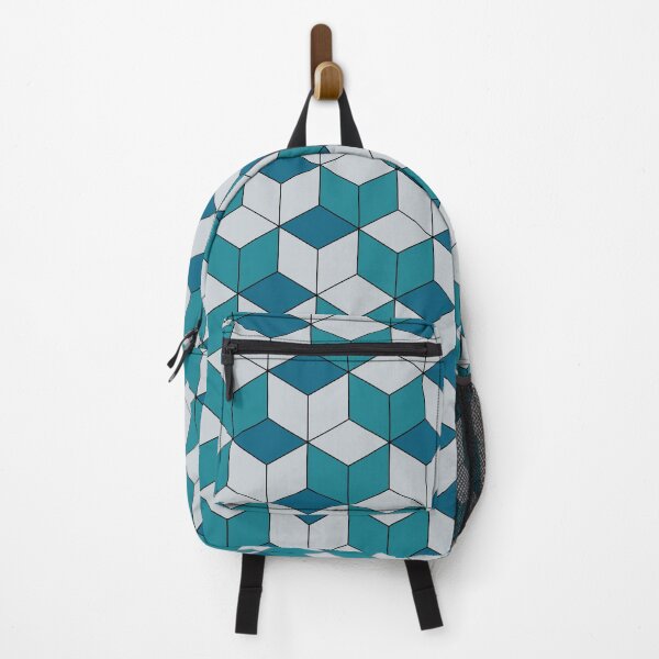 Item preview, Blue and Grey Kikko Traditional Japanese Pattern designed and sold by Heedee Design.