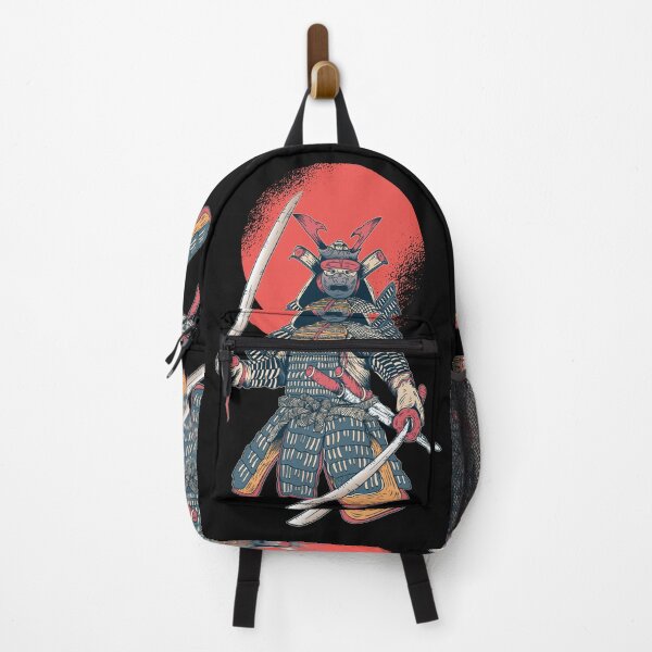 Item preview, Samurai Stands Before A Full Blood Moon designed and sold by H3rron-Arts.