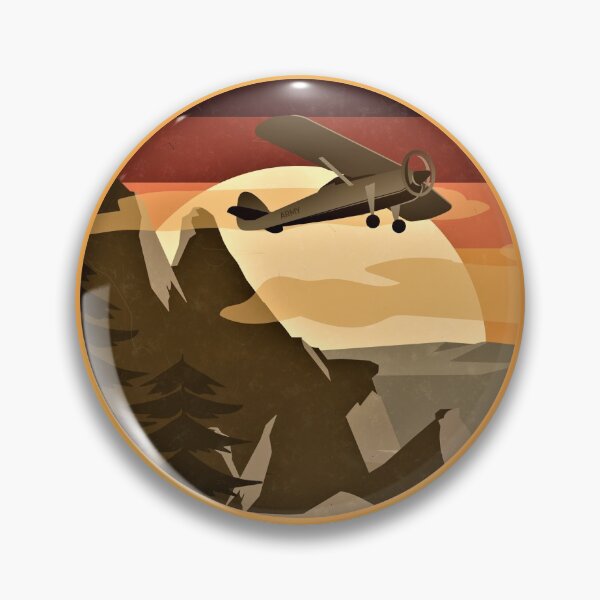 Item preview, Airplane Over the Mountains designed and sold by AeroAstro.