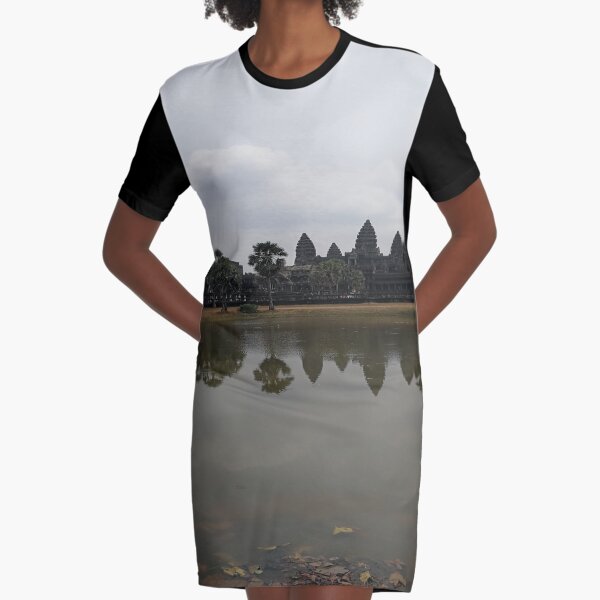 angkor wat in cambodia Design Graphic T-Shirt Dress